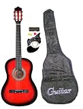 38 Red Guitar with Carrying Bag and Accessories