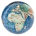 3" Marine Blue Gemstone Globe Paperweight