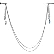 Bejeweled Barbell Nipple Chain MADE WITH SWAROVSKI ELEMENTS