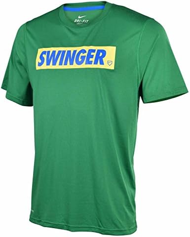 Nike Men's Dri-Fit Legend Swinger Baseball T-Shirt-Green-Large