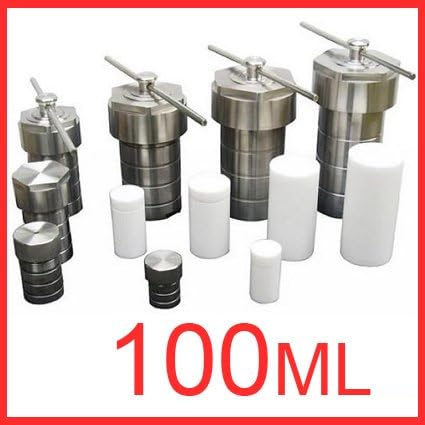 100ml,Teflon lined Hydrothermal synthesis reactor,PTFE lined vessel High pressure digestion tank