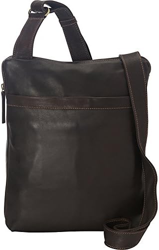 Derek Alexander NS Top Zip Unisex Messenger Bag, Black, One Size
