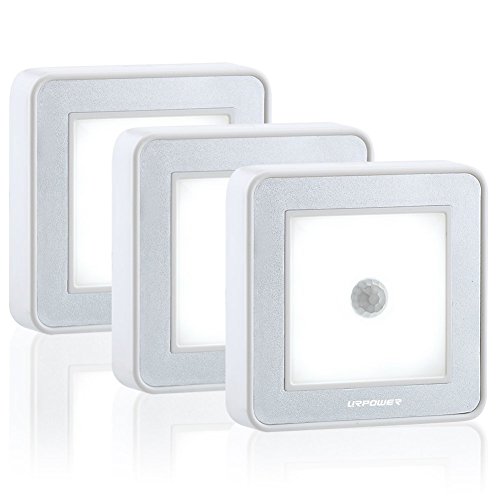 URPOWER Wireless 8 LED Motion Sensor Light, 3 Pack