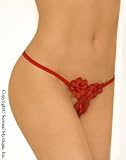 Flower applique g-string