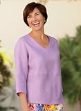 Linen V-neck Blouse