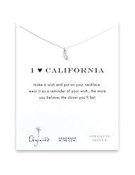 Dogeared I Love California Necklace, Sterling Silver