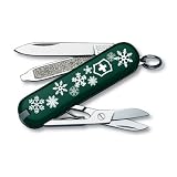 Swiss Army Holiday Snowflake Classic SD - Hunter Green Snowflake