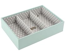 Stackers Stacking Jewelry Box in Pale Blue - Medium Size - Deep Section with 3 Compartment