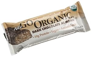 NuGo Organic Nutrition Bar, Dark Chocolate Almond, 1.76-Ounce Bars (Pack of 12)