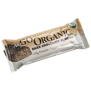NuGo Organic Nutrition Bar, Dark Chocolate Almond, 1.76-Ounce Bars (Pack of 12)
