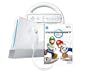 Wii Console with Mario Kart Wii Bundle - White