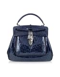Review Gucci  / Gucci Treasure Dark Blue Patent Leather Doctor-style Handbag