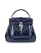 Gucci Treasure Dark Blue Patent Leather Doctor-style Handbag