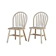 Target Marketing Systems Arrowback Chair (Set of 2), Natural