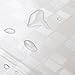 Sfoothome Eco-friendly 14 Gauge PVC Shower Curtains Mildew Resistant Waterproof ,Bathroom Curtain Liner, Mosaics Clear (71 Inch Wide 78 Inch Long )
