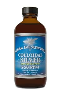 Natural Path Silver Wings Colloidal Silver Mineral Supplement, 250 Ppm, 8 Fluid Ounce