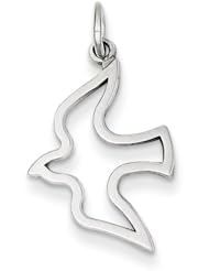 14k White Gold Dove Charm