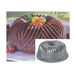 Bavarian Bundt pan 10 cup capacity 8-1 2 diam. with <u>Commercial< u> Non... by Nordic Ware