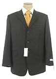 Jones NY Mens 3 Button Brown Pinstripe Wool Suit - Size 42R