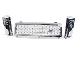 03 04 05 Land Rover Range Rover HSE Front + Side Vent Grille Chrome Black
