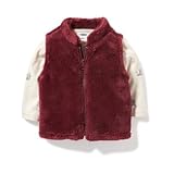 オールドネイビー OLD NAVY/ ファジーパフォーマンスフリースベスト ダークレッド アウターベスト 3～6ヶ月【並行輸入】