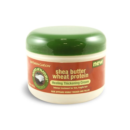 Roots Of Nature Healing Thickening Cream With Wheat Protein and Shea Butter, 6 oz