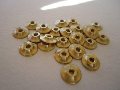 Saucer Collars - Brass (12 Pcs) for Straight Razor Repair