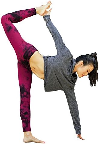 LVR Women's Organic Basic Cotton Leggings(Burgundy,XS)
