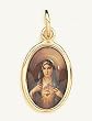 Gold Plated Religious Medal - Immaculate Heart of Mary