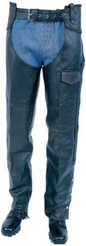 Rocky Mountain Hides Unisex Solid Genuine Cowhide Leather Chaps