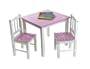 Lipper International 513PK Child's Table and 2-Chair Set, Pink and White