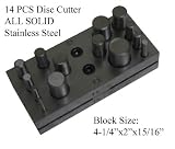 Cutters: 14 PCS Disc Cutter Metal Hole Puncher Jewelry Craft