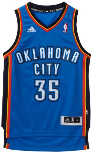 Adidas Oklahoma City Thunder Kevin Durant Youth (Sizes 8-20) Revolution 30 Swingman Road Jersey Small