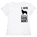 T-Shirt Woman White  A Good Border Collie Deserves A Good Bone  Dog