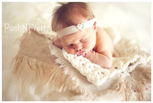 Crystal Heart baby headband, newborn, Girl, toddler, clip, wedding, Photography prop