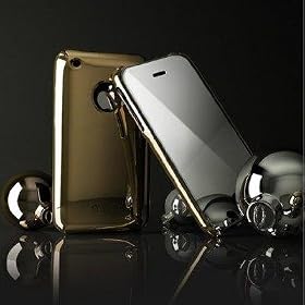 Apple iPhone 3G Metallic Slim Fit & Mirror Screen Protection - Gold