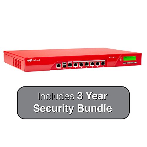 WatchGuard XTM 515 with 3 Year Security Bundle - 2Gbps Firewall, 250Mbps VPN, 850Mbps UTM, 6x 1GbE