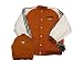 Apparel : Texas Longhorns NCAA Tan and White with Black Stripes Youth Jacket