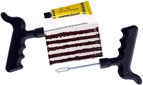 BESONDER Motorcycle Car Tubeless Tire Tyre Puncture Plug Quick Repair Kit Tool