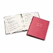 Traditional Leather Holiday Record Book, 5-1/2" X 6-3/4"