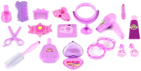 Beautiful Fairy Princess Pretend Play Toy Fashion Beauty Set w/ Assorted Hair and Beauty Accessories