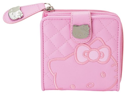HELLO KITTY PINK QUILT WALLET