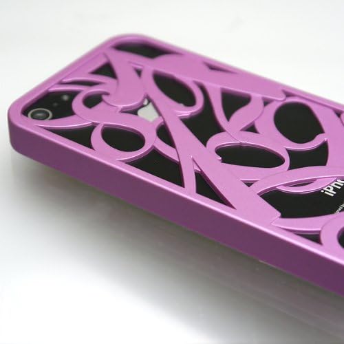 inCUTOUT '3D NUMBER' Cutout Design Cace for iPhone 5 w/ Protective Film (Lavender)