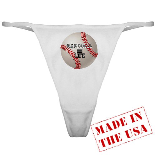 Artsmith, Inc. Classic Thong Baseball Equals Life - Medium