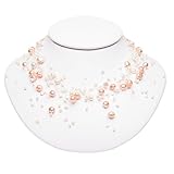 Willow Pearls Pink and White Freshwater Pearl Waterfall Necklace