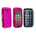 for Samsung Impression Pink Rubber Hard Shell Case+LCD