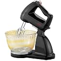 Sunbeam 2472 Hand and Stand Mixer with Glass Bowl, Black and Chrome