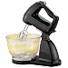 Sunbeam 2472 Hand and Stand Mixer with Glass Bowl, Black and Chrome