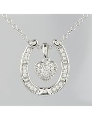 Dia-dem Sterling Silver Diamond Pendant (1/5cttw, Color IJ, Clarity I3)
