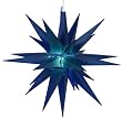14" Lighted Blue Moravian Star Hanging Christmas Light